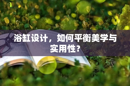 浴缸設計，如何平衡美學與實用性？