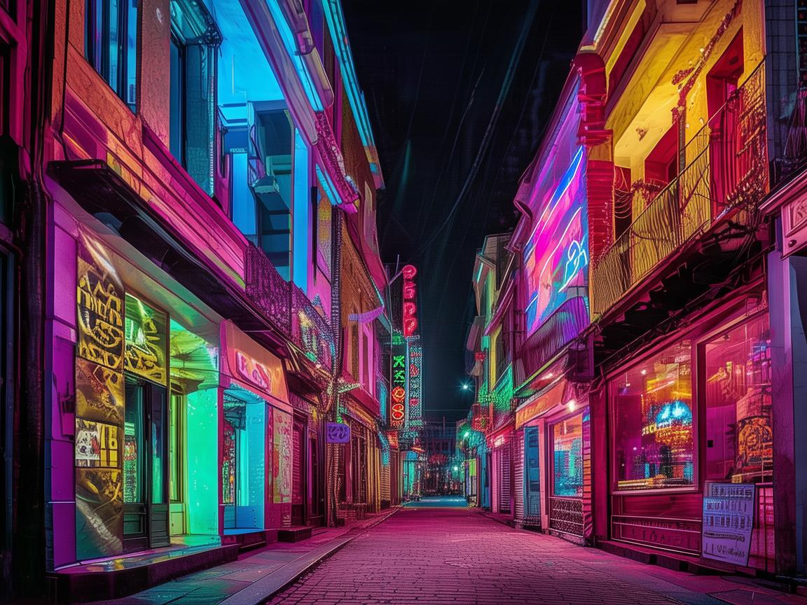 酒吧街霓虹燈，點亮都市夜的魅惑之光